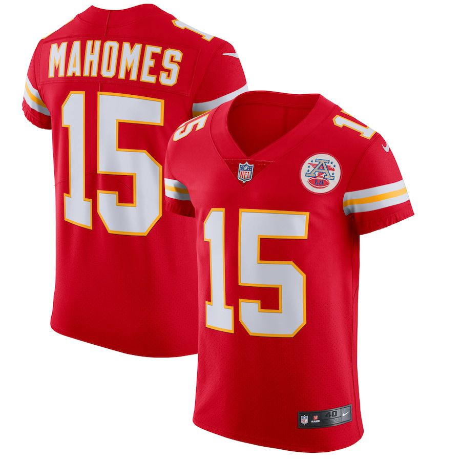 Men Kansas City Chiefs #15 Patrick Mahomes Nike Red Vapor Elite NFL Jersey->kansas city chiefs->NFL Jersey